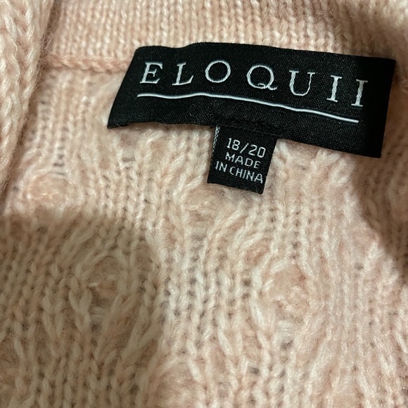 Eloquii Crop Ruffled 18/20W Sweater - Picture 2 of 3